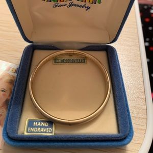 Baby’s 14K Gold Filled Hand Engraved Bracelet